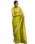 Vasthrlay Georgette Embroidery Unstitched Red Saree