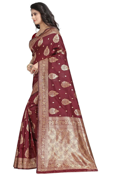 Vsathrlay Purple Kanchipuram Ethnic Wear