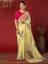 Vasthrlay Georgette Printed Unstitched Maroon Saree