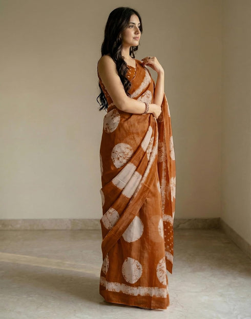 Vasthrlay Womens Printed Unstitched Purple Saree