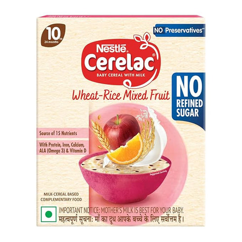 CERELAC Baby Food Cereal | Wheat Rice Mixed Fruit