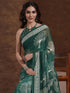 Vasthrlay Shimmer Georgette Unstitched Black Saree
