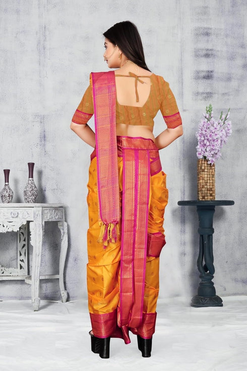 Vasthrlay Paithani Maharashtrian Contrast Traditional