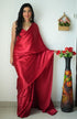 vasthrlayMaroon Pleated Unstiched Ethnic Wear