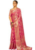 Vasthrlay Organza Patola Leriya Unstitched Saree