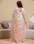 Vasthrlay Womens Printed Minute Green Saree
