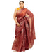Vasthrlay Chanderi Printed Unstitched Blue Saree