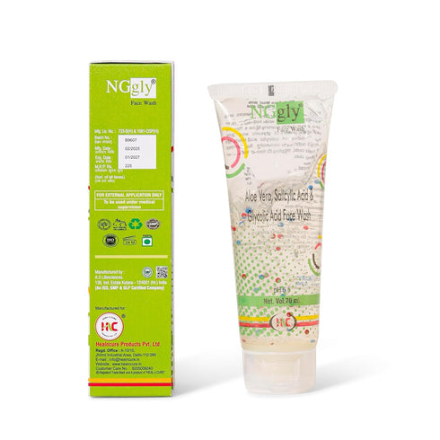 Ng Gly Face Wash With Glycolic Acid And Aloe Vera