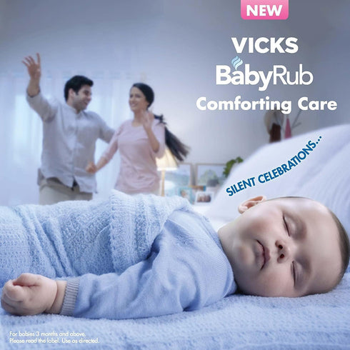 Vicks Baby Rub Soothing Vapour Ointment for Babies