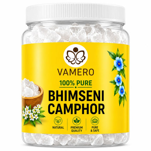 Vamero Bhimseni Camphor 500G | 100% Pure Pacha Karpooram