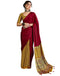 Vasthrlay Printed Tassels Unstitched Maroon Saree