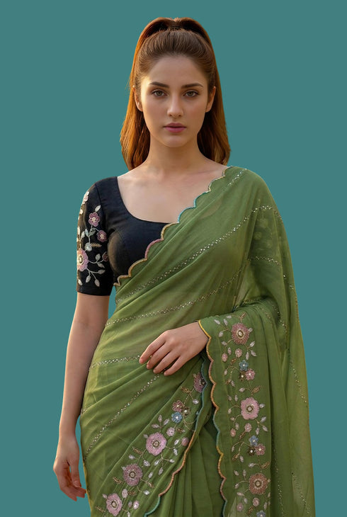 Vasthrlay Unstitched Saree
