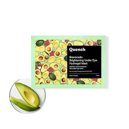 Quench Bravocado Brightening Under Eye Hydrogel Mask