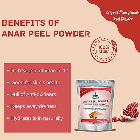 Havintha - Anar Chilka Powder - Pomegranate Peel Powder for Skin Care