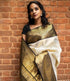 Vasthrlay White Banarasi Saree
