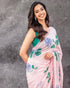 Vasthrlay Georgette Printed Unstitched Elephant Ethnic Wear