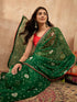Vasthrlay Georgette Bandhani Embroidered Unstitched Ethnic Wear