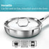 Hawkins Pro 22 cm Frying Pan Triply Stainless Steel Fry Pan