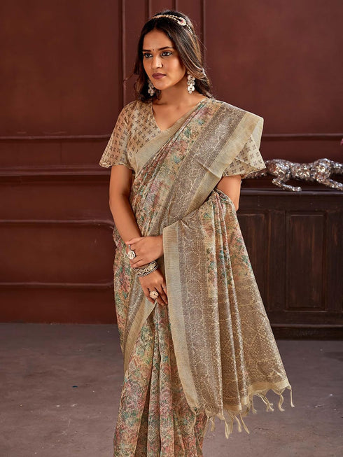 Vasthrlay Printed Unstitched Hs Ethnic Wear