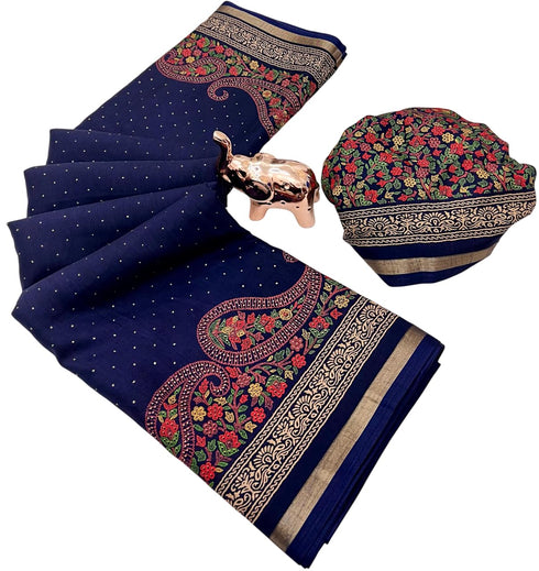 Vasthrlay Kashmiri Print Saree
