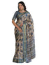 Vasthrlay Printed Weaving Off White Off White Saree