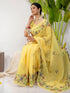 Vasthrlay Printed White1 White Saree