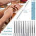 58 Pcs Crochet Kit: Beginner Adults, Kids Ergonomic Crochet Hooks Set with Case, DIY
