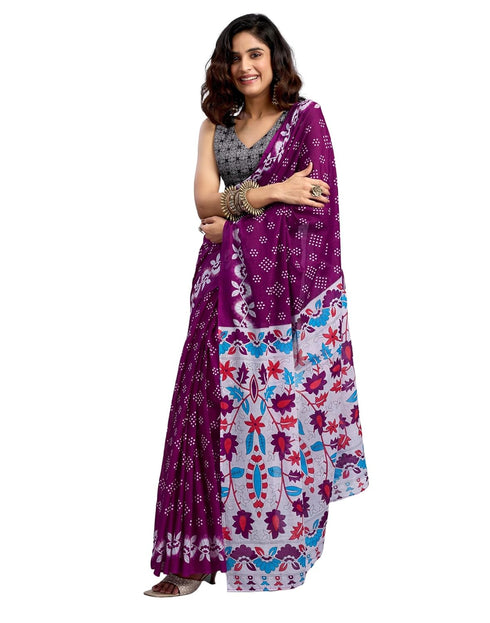 Vasthrlay Womens Printed Unstitched Green Saree