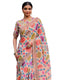 Vasthrlay Bandhani Printed Unstitched Peach Saree