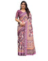 Vasthrlay Womens Printed Unstitched Light Green Saree
