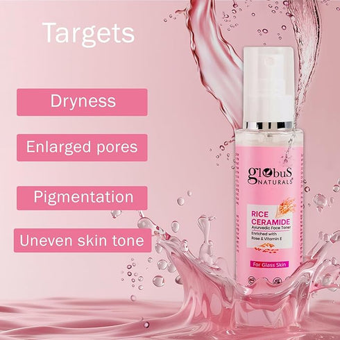 Globus Naturals Rice Ceramide Ayurvedic Face Toner