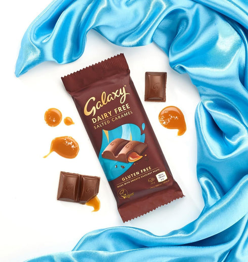 Galaxy Dairy Free Salted Caramel Milk Chocolate Bar