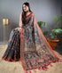 Vasthrlay Multicolor Contrast Kalamkari Unstitched
