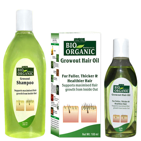 Indus Valley Bio Organic Natural Growout Shampoo For Hair Growth