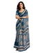 Vasthrlay Womens Printed Unstitched Light Green Saree
