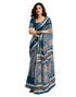 Vasthrlay Womens Printed Unstitched Light Green Saree