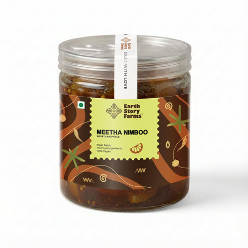Earth Story Farms Sweet Lemon Pickle Meetha Nimboo Ka Achar Homemade