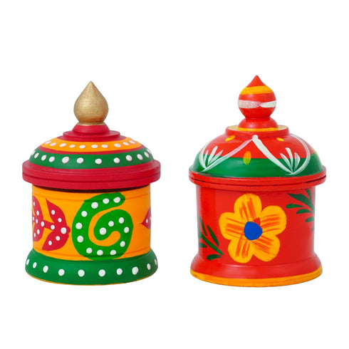 Wooden Kumkum Box Sindoor Dani - Dibbi