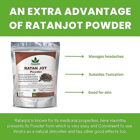 Havintha - Ratanjot Powder (Root) Use for Hair Fall