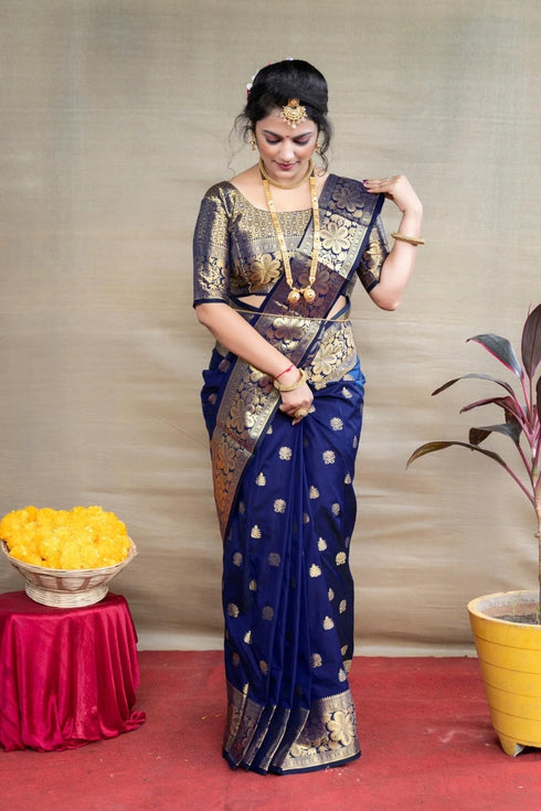 Vasthrlay Banarasi Unstitched Saree