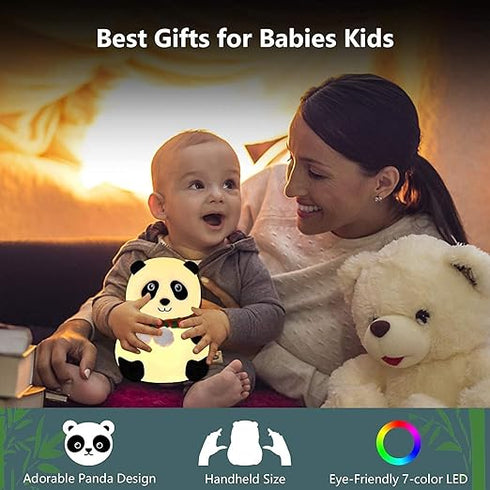 Panda Lamp, Panda Gifts, Panda Touch Silicone Lamp