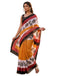 Vasthrlay Womens Printed Unstitched Olive Green Saree