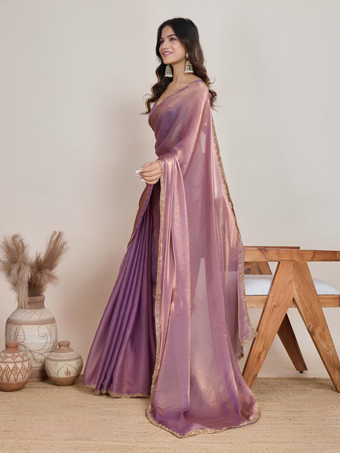 Vasthrlay Border Unstitched Saree