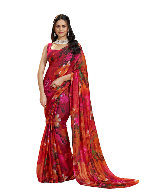 Vasthrlay Chiffon Floral Saree