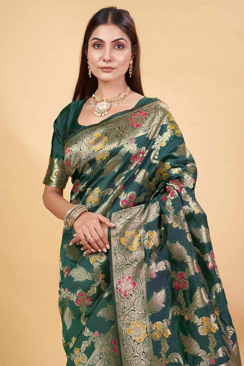 Vsathrlay Kanjivaram Banarasi Festival Wedding Ethnic Wear