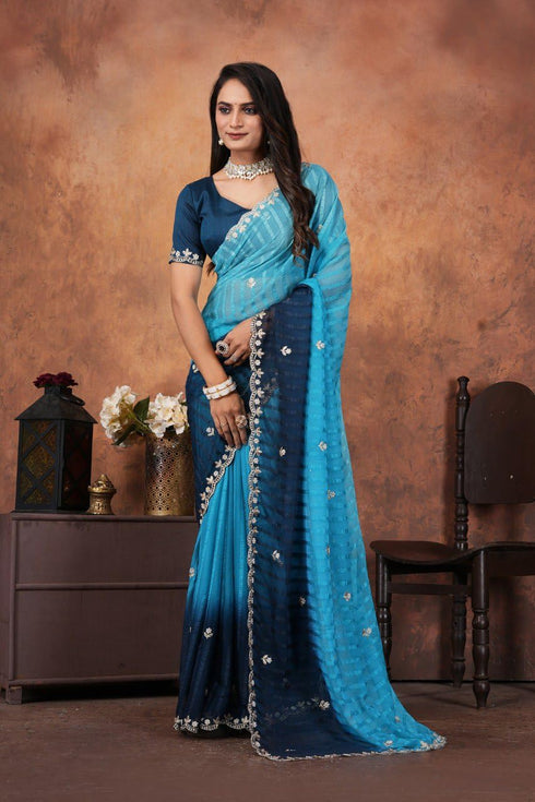 Vasthrlay Designer Embroidered Elegant Cutwork