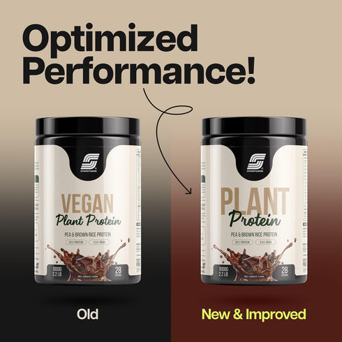 Sparkfusion Plant Protein Powder| Isolated Pea & Brown Rice Protein