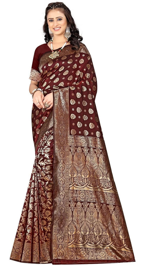 Vasthrlay Banarasi Saree Kanjivaram Pari