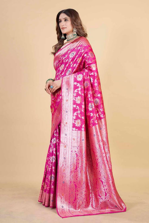 Vsathrlay Kanjivaram Banarasi Festival Wedding Ethnic Wear