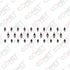 Comet Busters Maroon Abstract Design Bindis